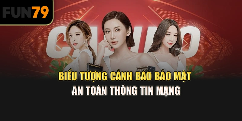 Biểu tượng cảnh báo bảo mật an toàn thông tin mạng.